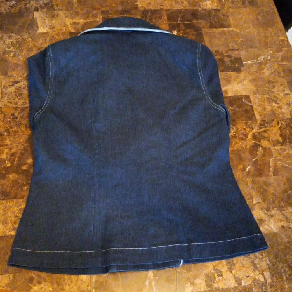 Denim Double Breasted Jacket   - Picture 6 of 7